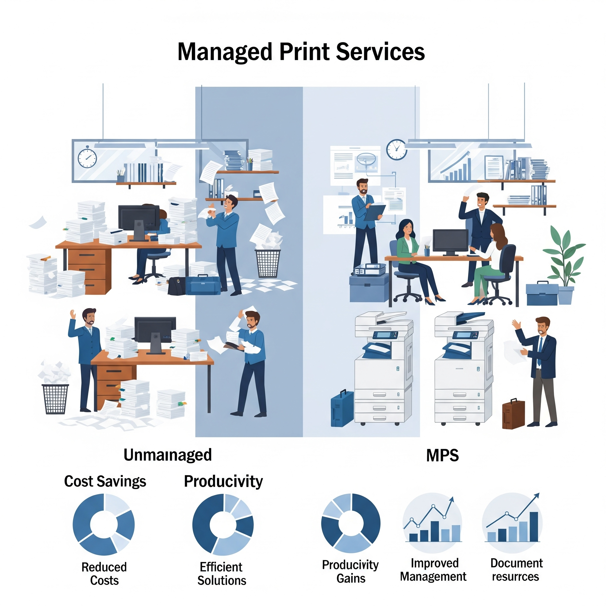How Managed Print Services Reduce Costs and Improve Efficiency for SMEs